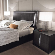 Rustic Elegance Matt Black Bedroom