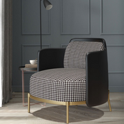 Chair with gold metal legs