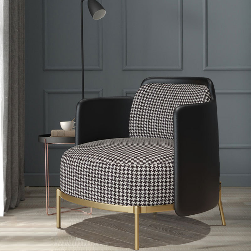 Chair with gold metal legs