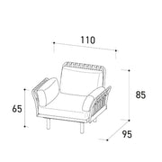 Cocooning Woven Armchair