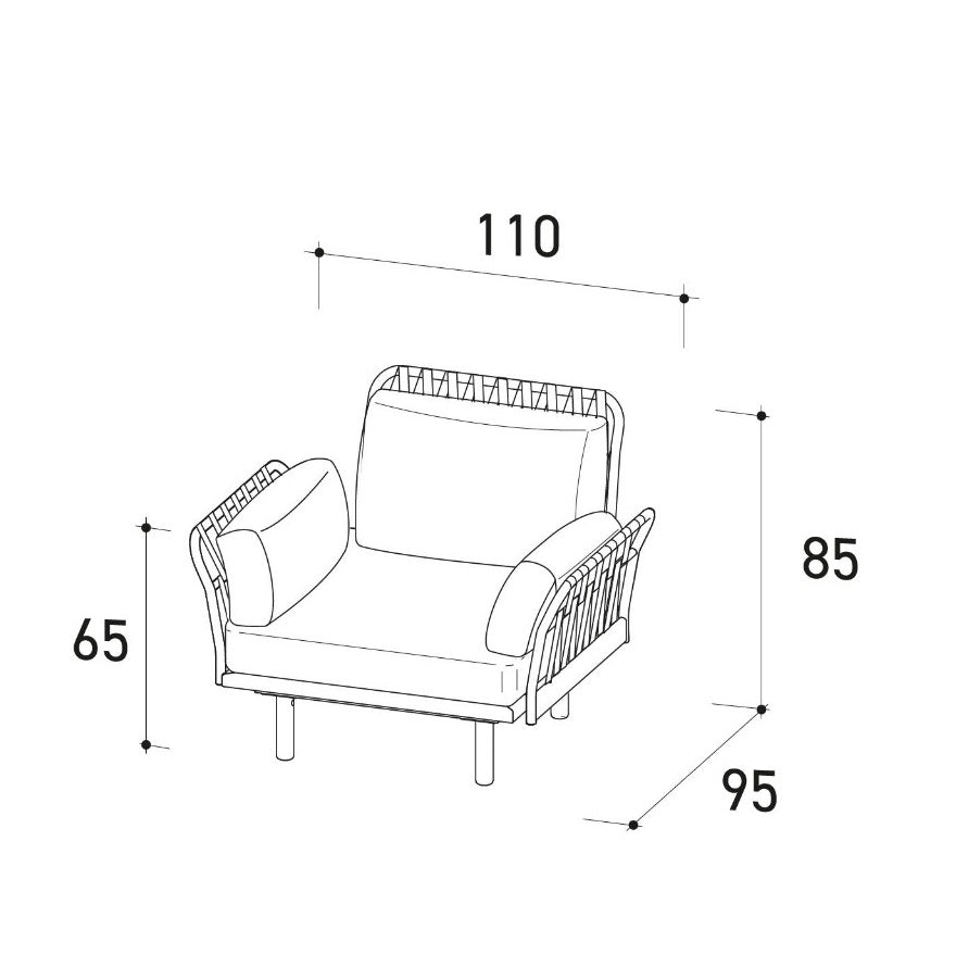 Cocooning Woven Armchair