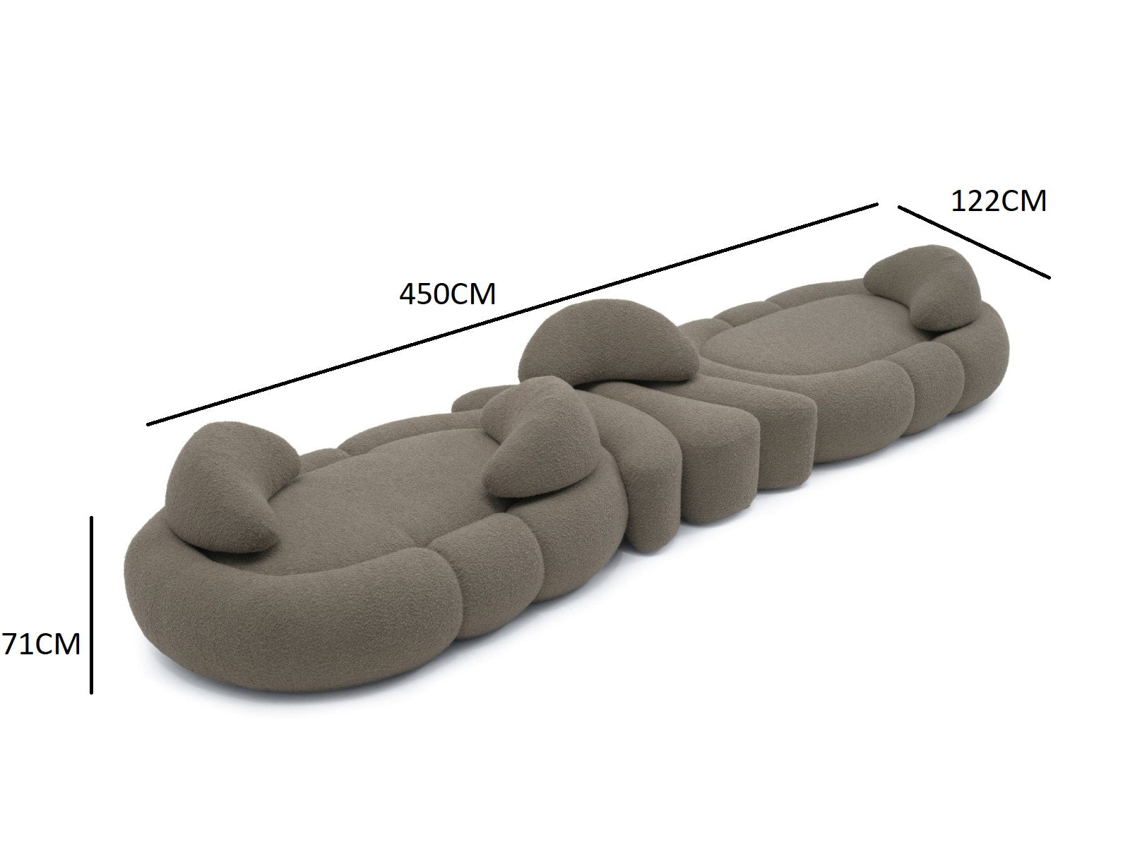 Sofa with a distinctive practical design