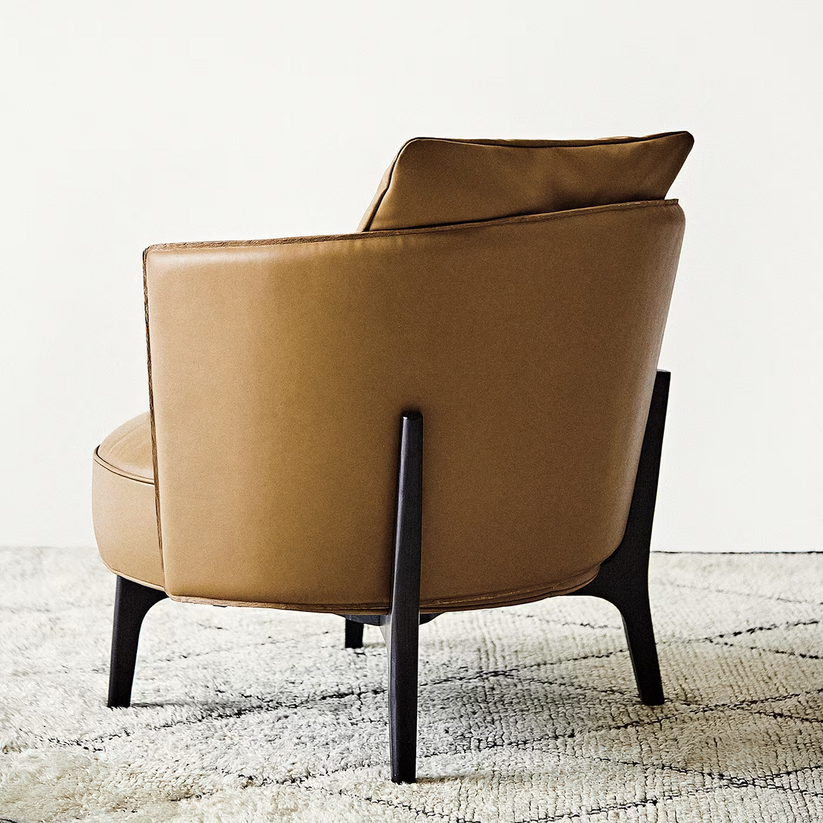 Ares brown and black armchair