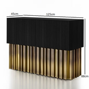 Mirage vintage with handmade sculpture black sideboard
