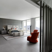 Upholstered Leather Bed