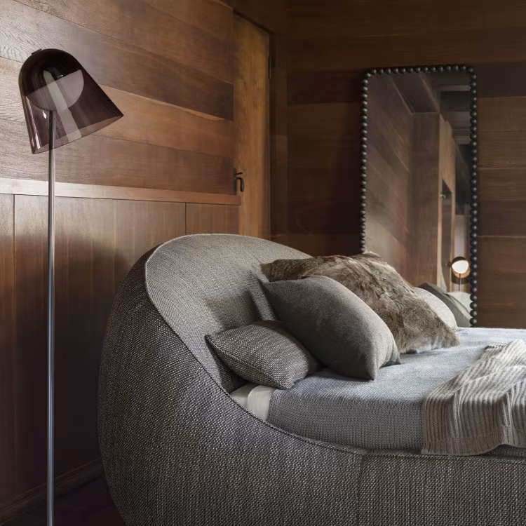 Abbracci gray bed