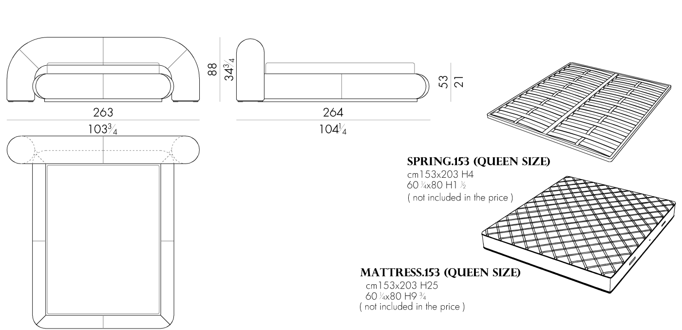 Snap Round Bed