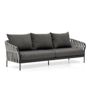 Grey fabric frame outdoor sofas