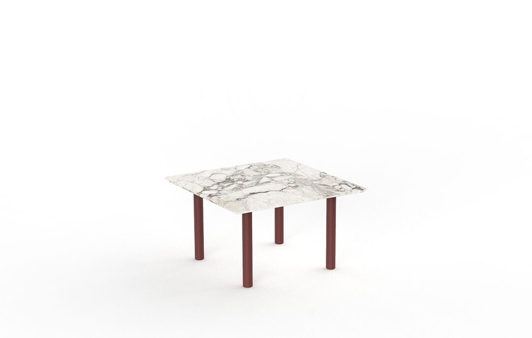 Panama Red Metallic Outdoor Coffee Tables