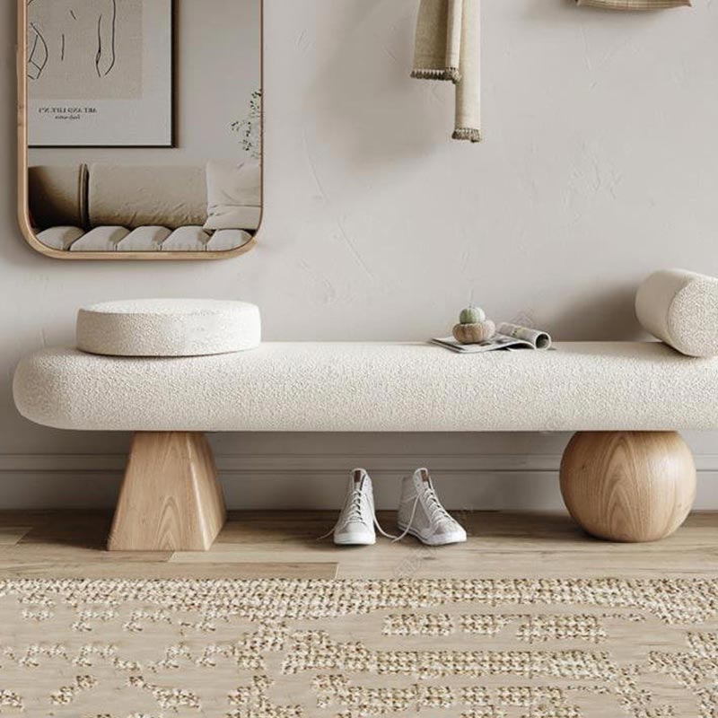 Sleek White Bench Design