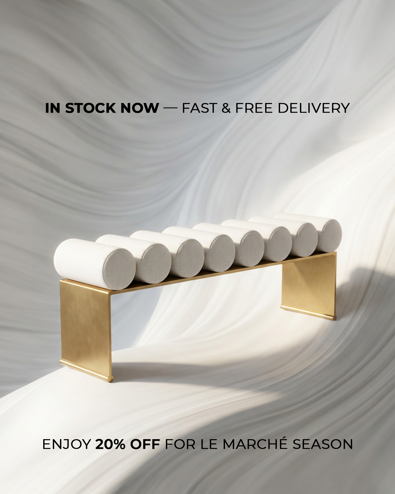 Bench with luxury design