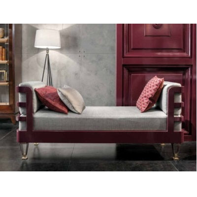 Lacquered wood bench