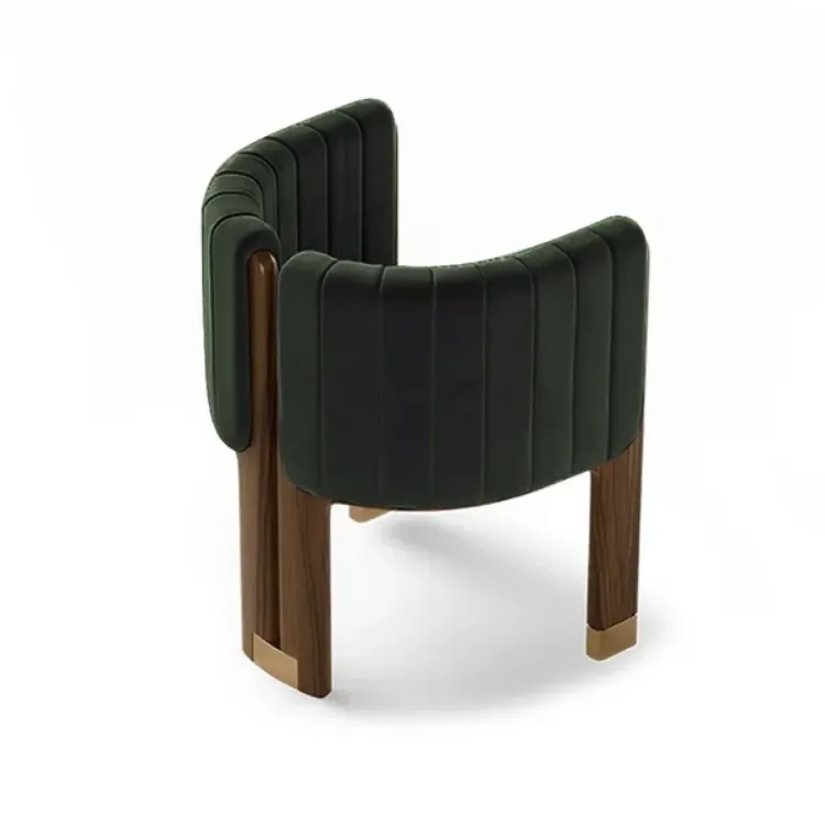 Dining table with four luxurious chairs