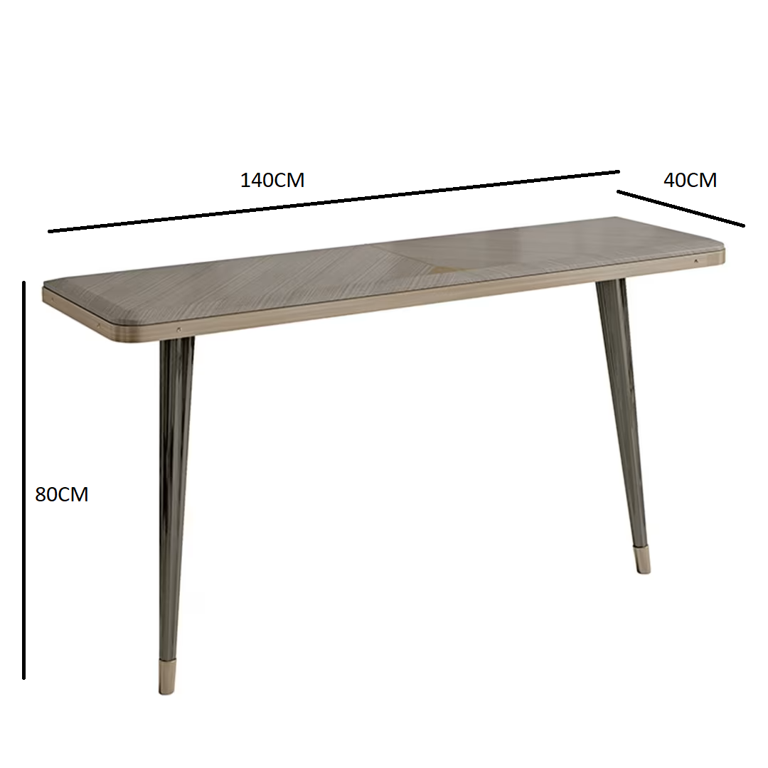 Doris gray eucalyptus console