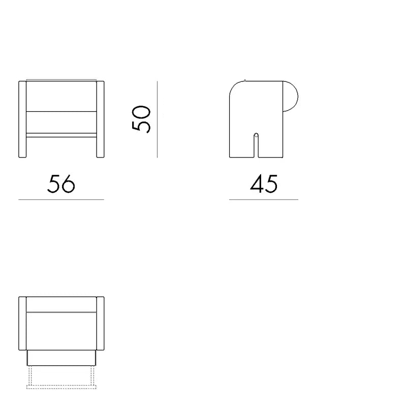 Aura Bedside Table