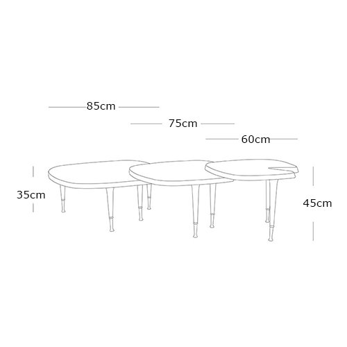 High Gloss Geometry Tables