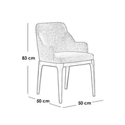 Big antigona powder-pink armchair