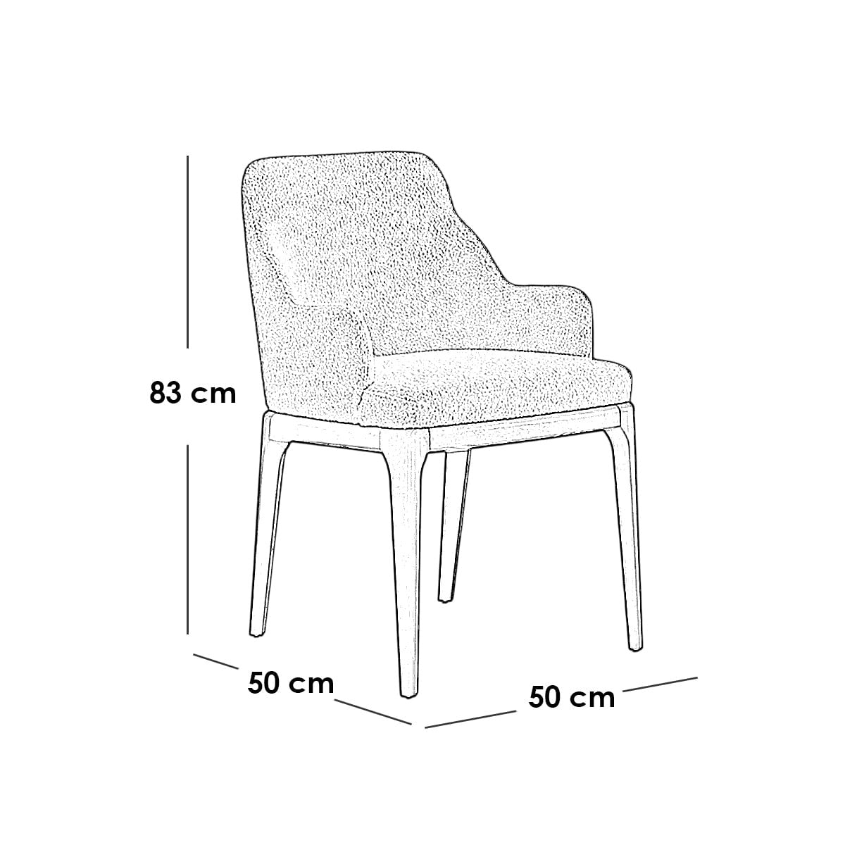 Big antigona powder-pink armchair