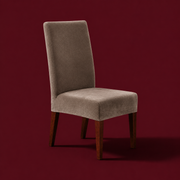 Gray wooden dining chair