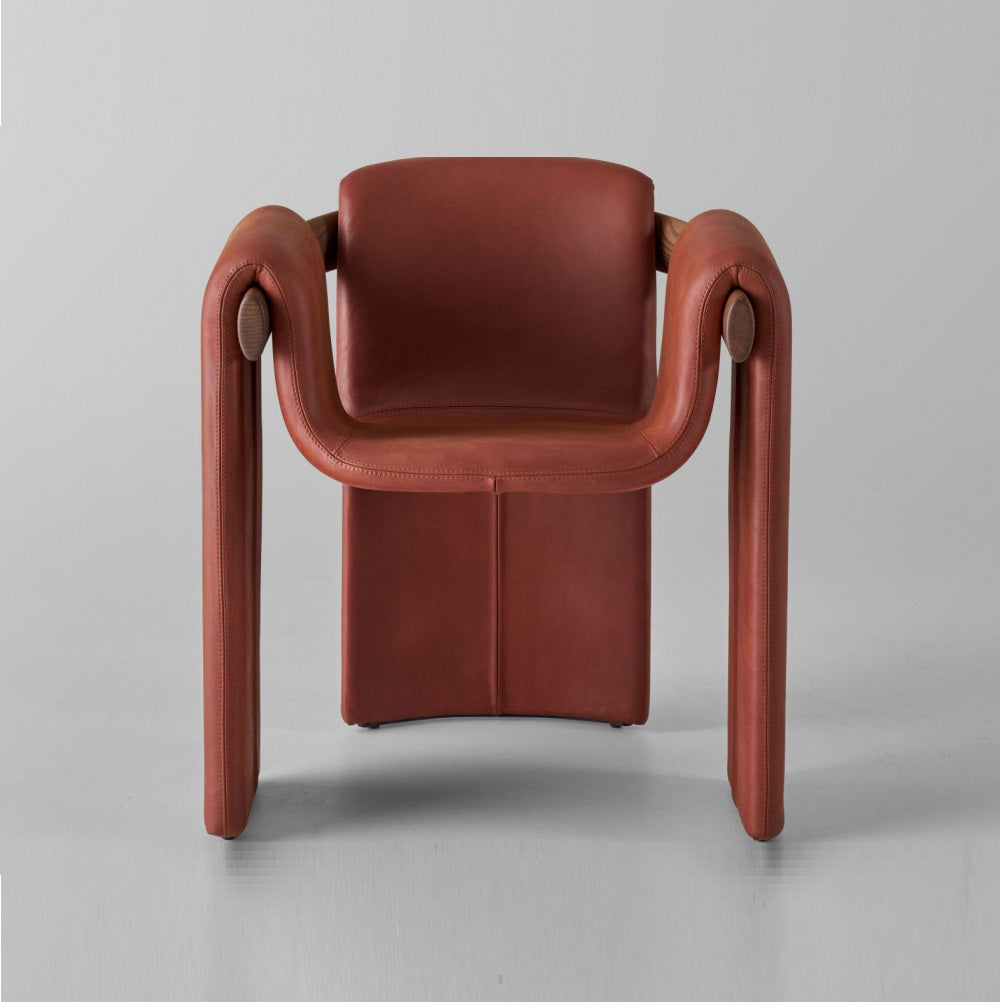 A chair with a unique design