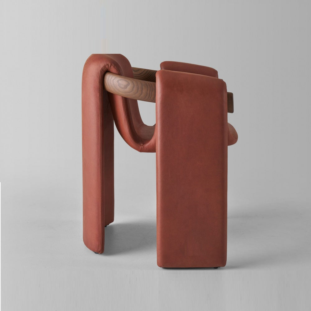 A chair with a unique design