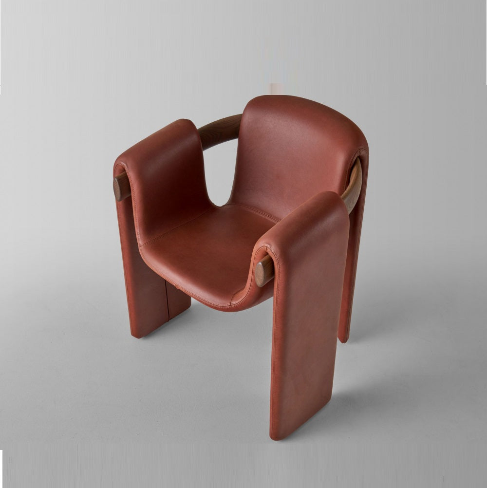 A chair with a unique design