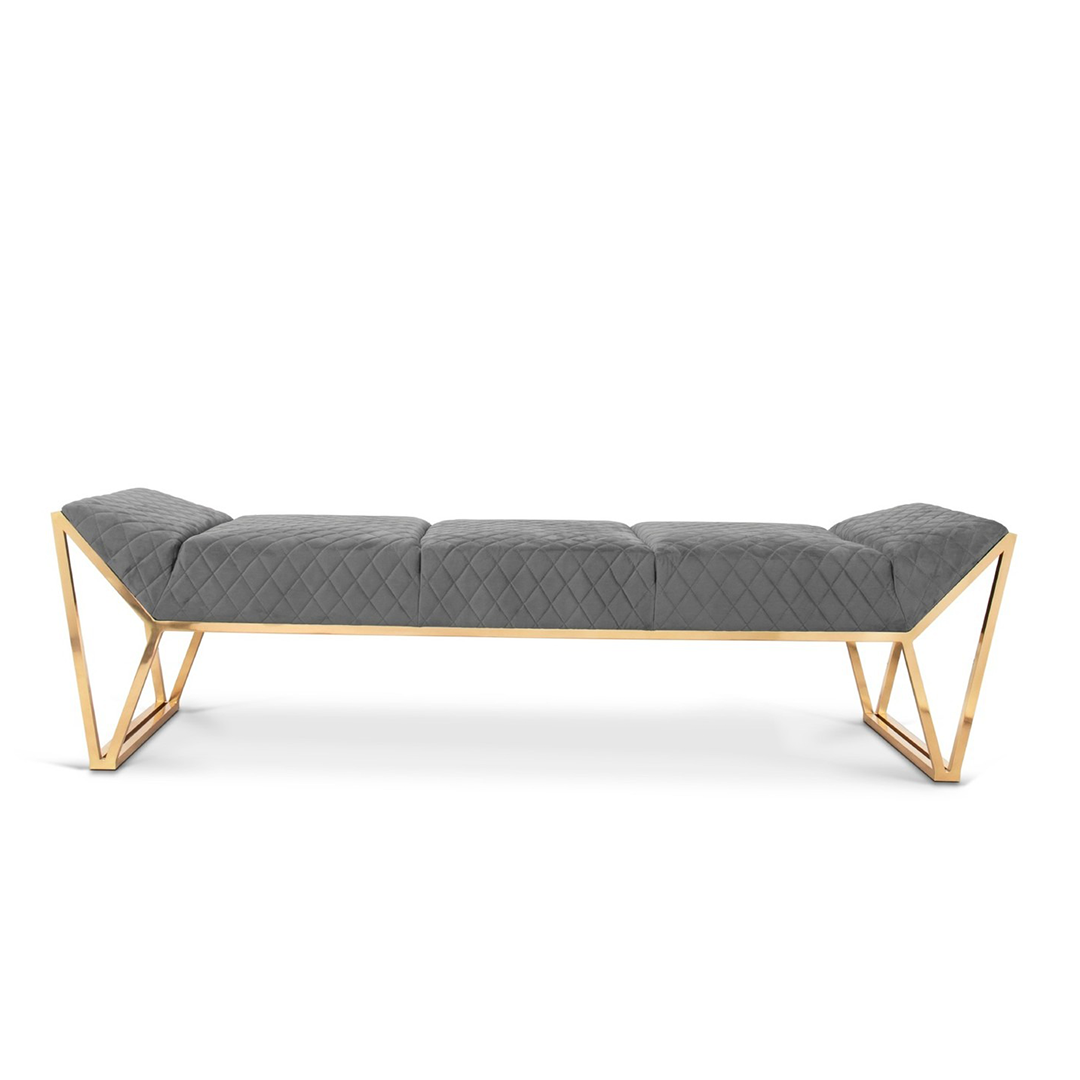 Velour Crown Bench