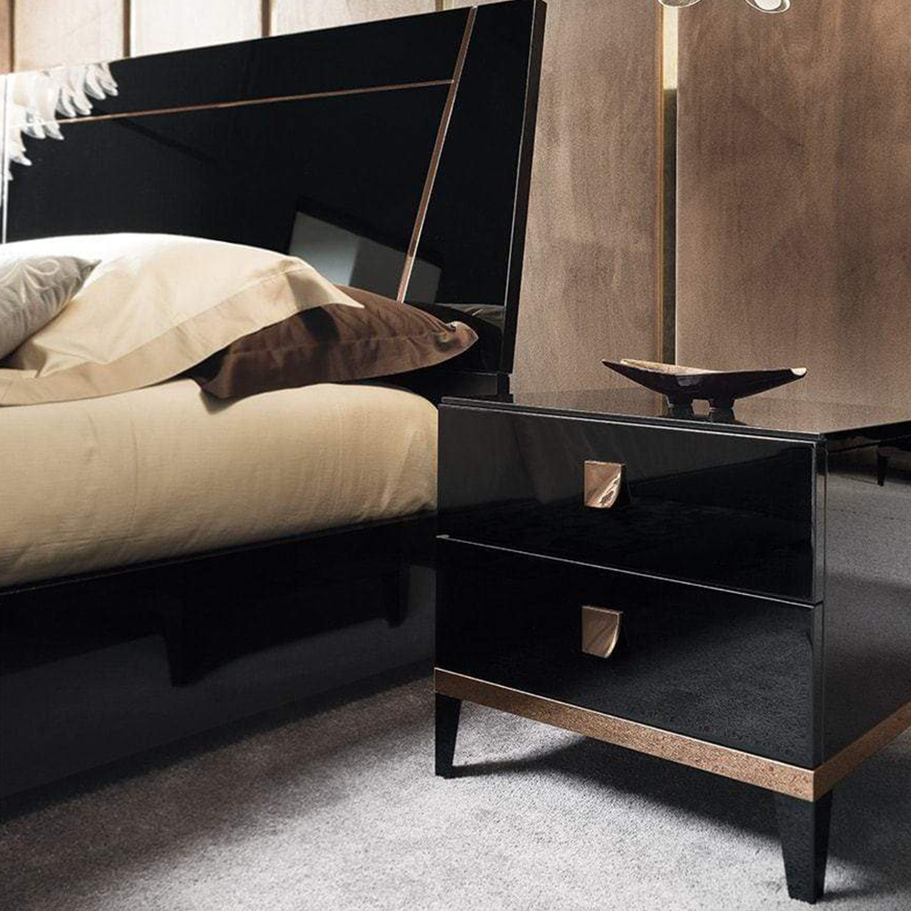 Mont Noir High Gloss Bedroom Set