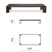 Ottanta square coffee table
