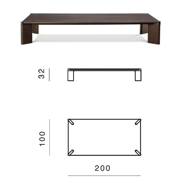 Ottanta square coffee table