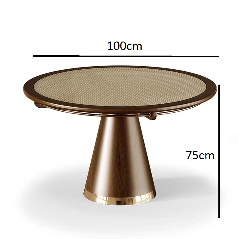 Dining table with four luxurious chairs