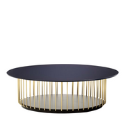 Etan blue and golden coffee table