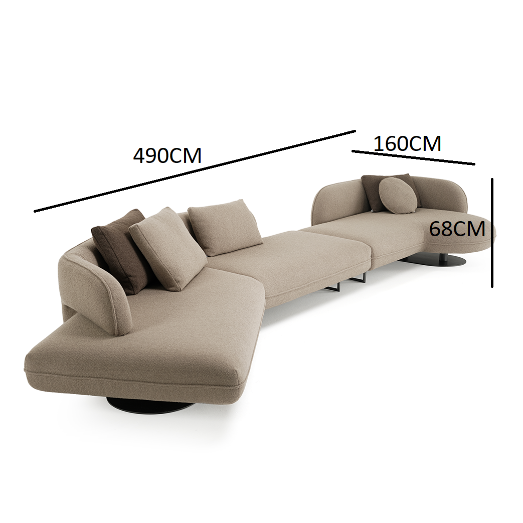 Corner sofa with distinctive design