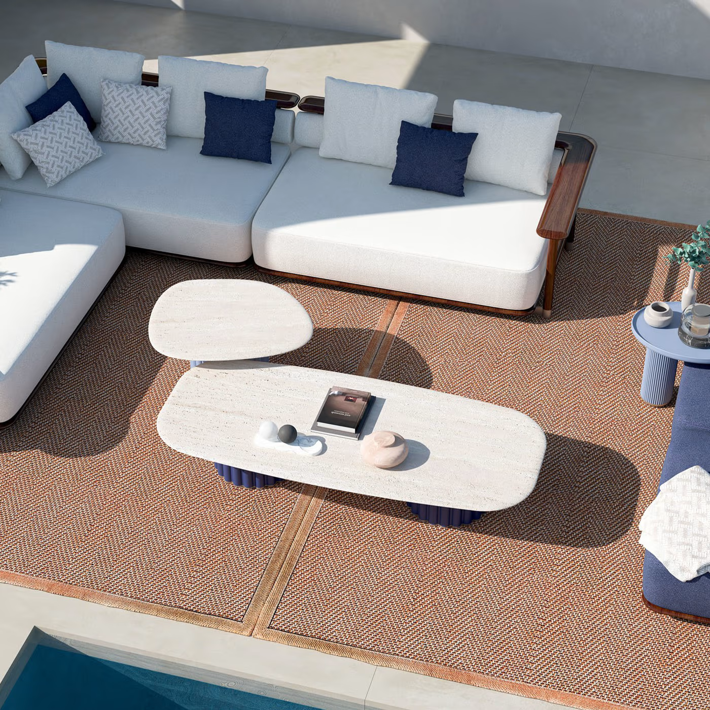 Rectangular coffee table