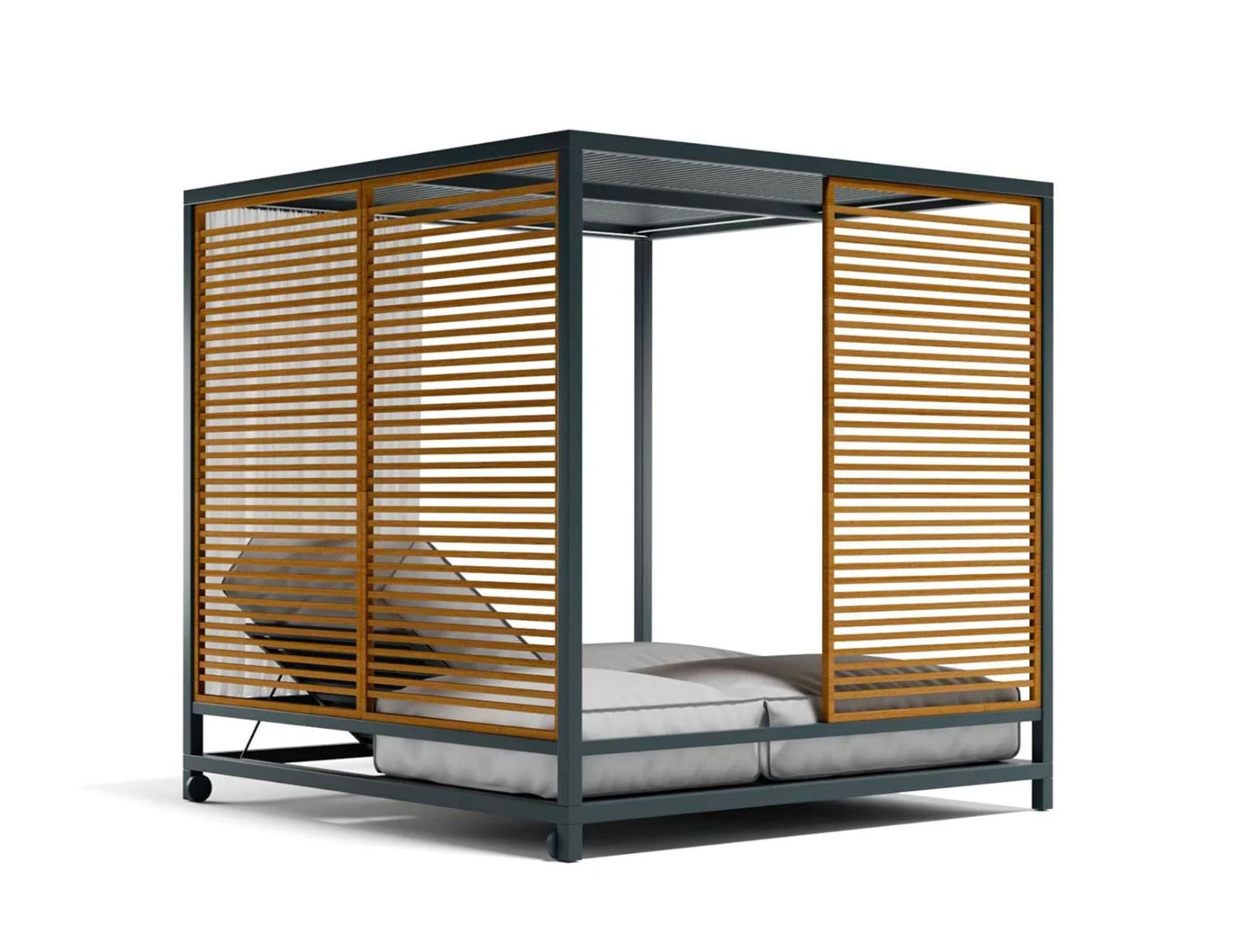 Modern outdoor lounge chairs with umbrella