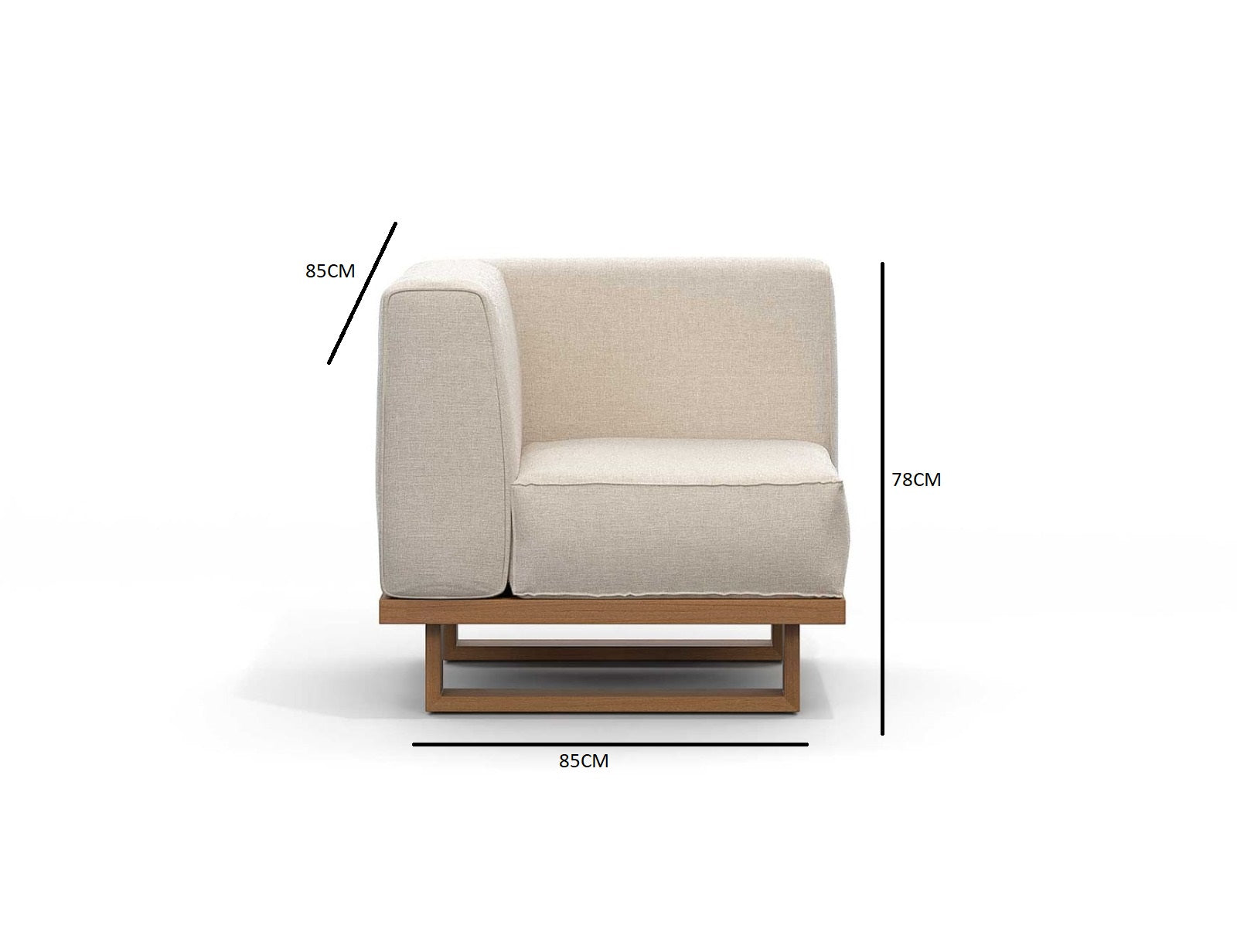 single sofa with armrest
