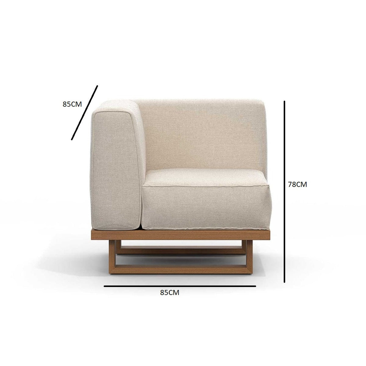 single sofa with armrest