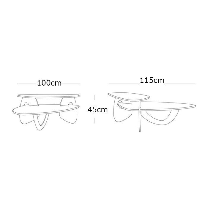 Multilevel Marble Coffee Table