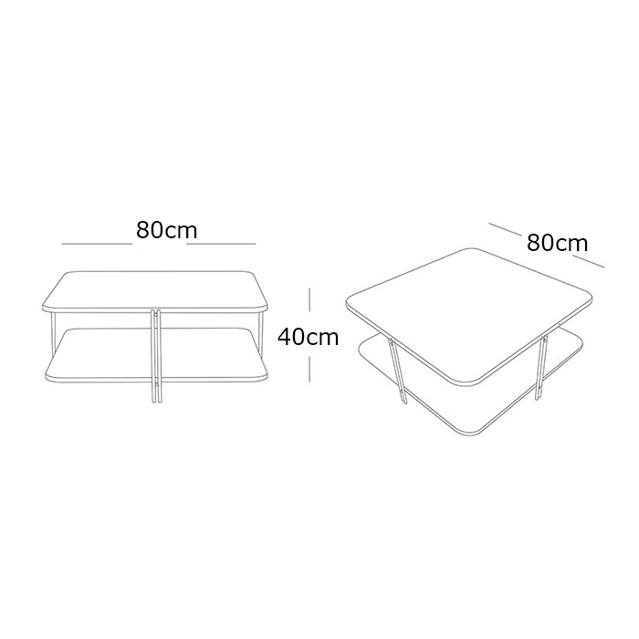 Mason Modern Walnut Coffee Table