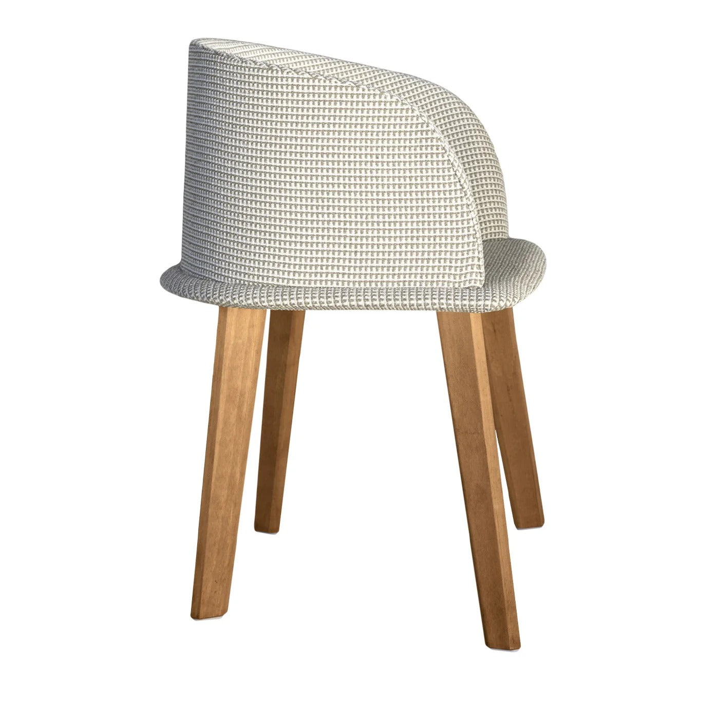 Outdoor dining chairs made of beige fabric