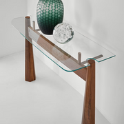 York glass console