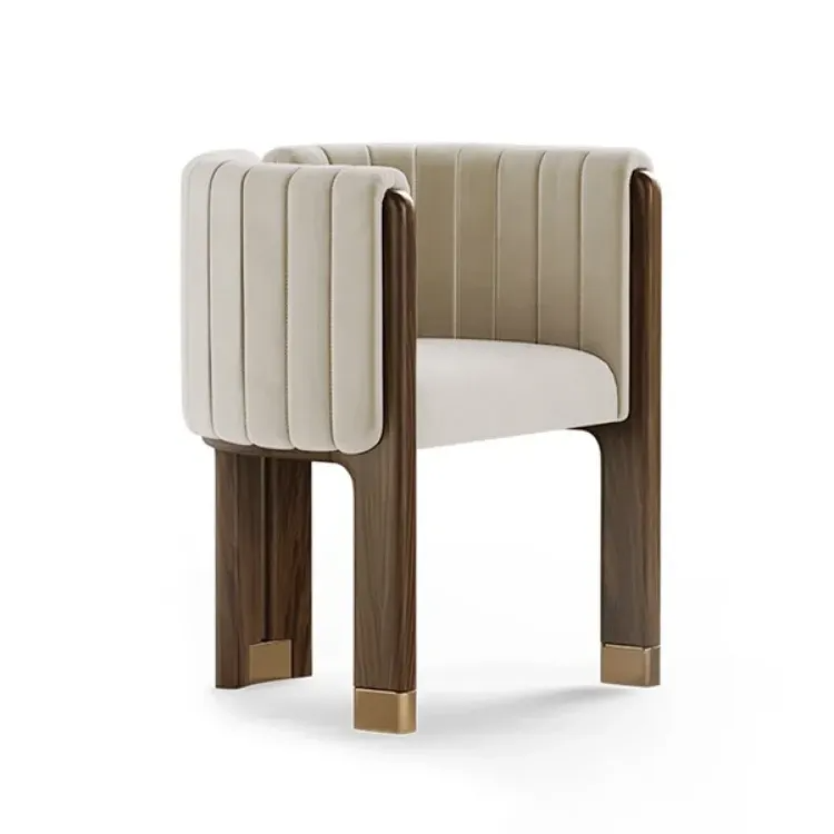 Dining table with four luxurious chairs