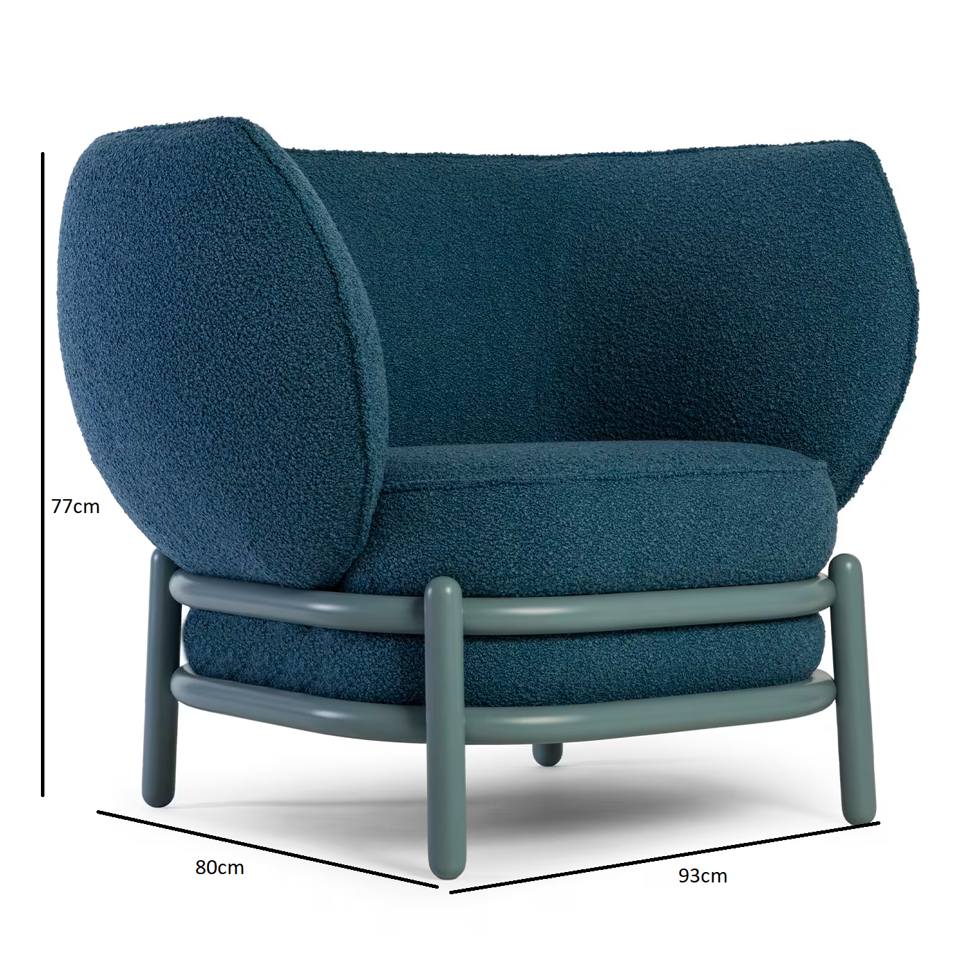 Luftballon blue lounge chair