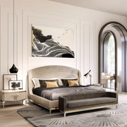Victor ivory bed