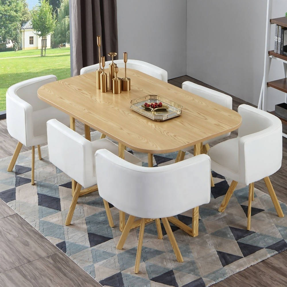 Chic Six-Seater Dining Table