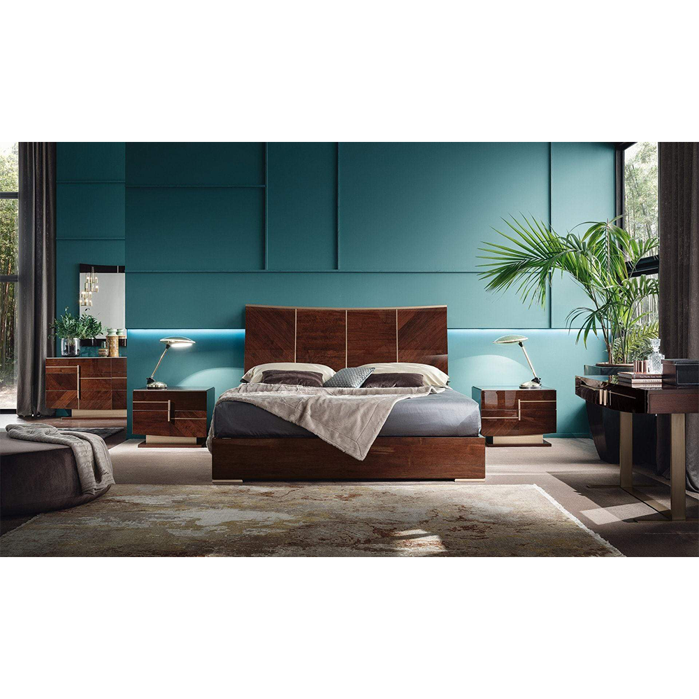 Luxury Coffee Walnut Bedroom