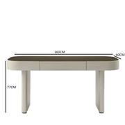 Delano desk with wood top