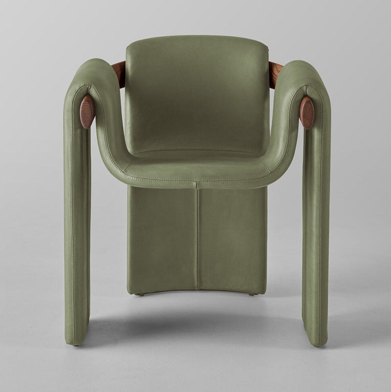 A chair with a unique design