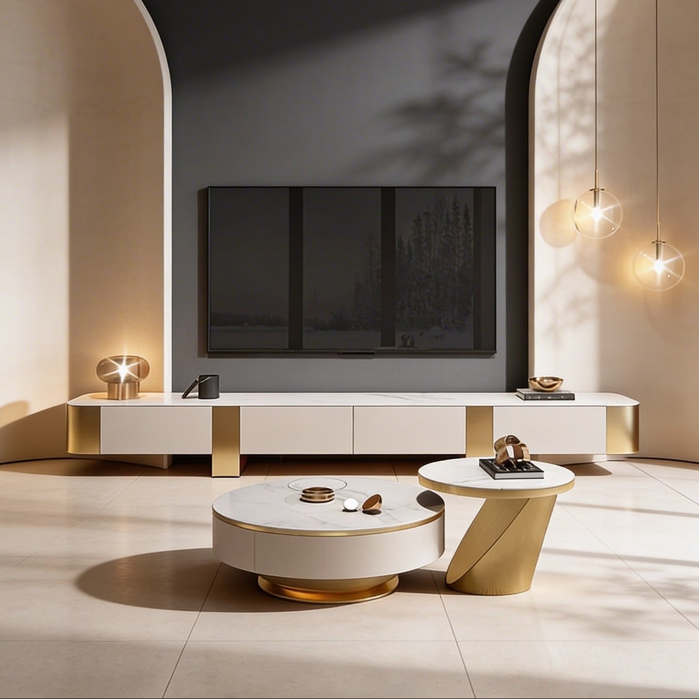 Contemporary Living Table Set