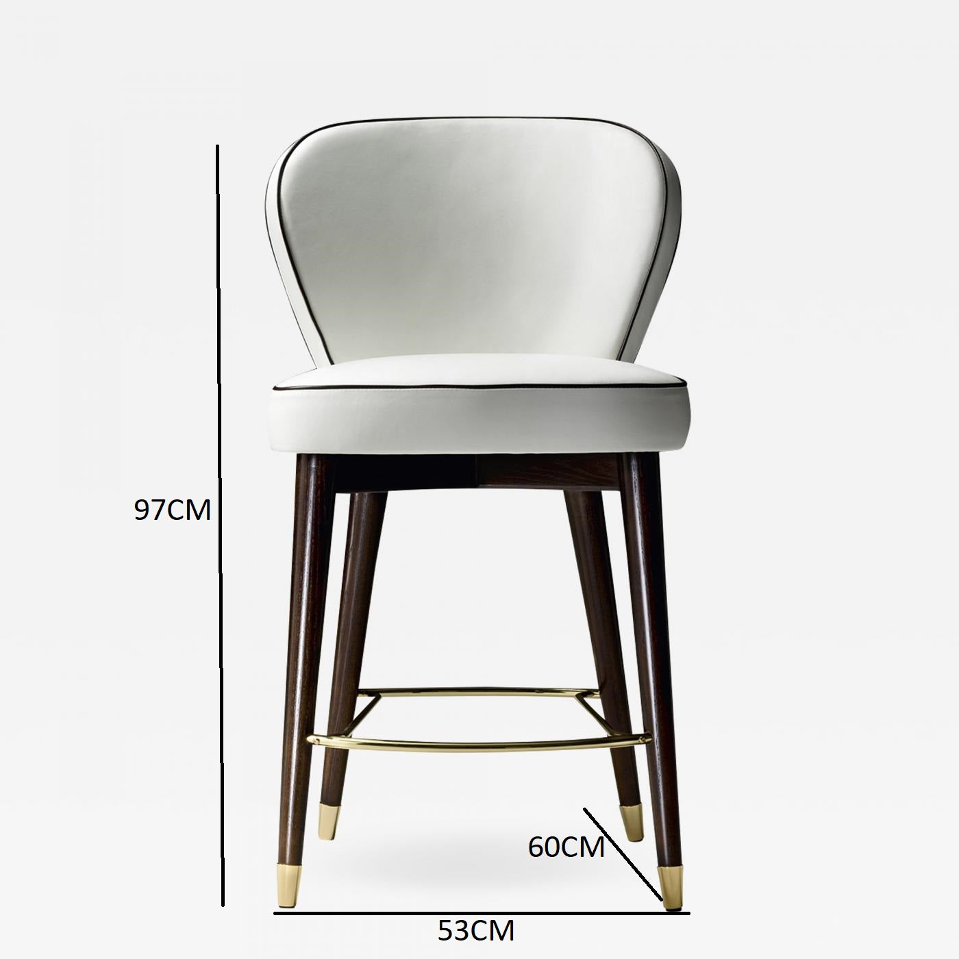 Olivia red bar stool